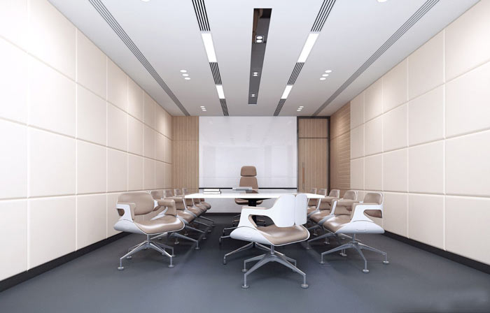 风投公司办公室会议室装修设计效果图