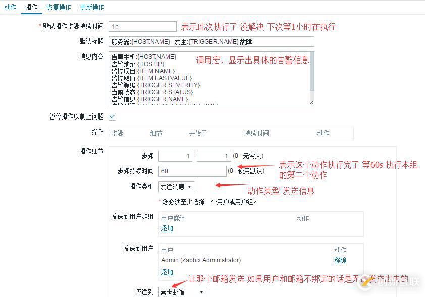 zabbix 监控服务并且自动运行脚本 发送告警