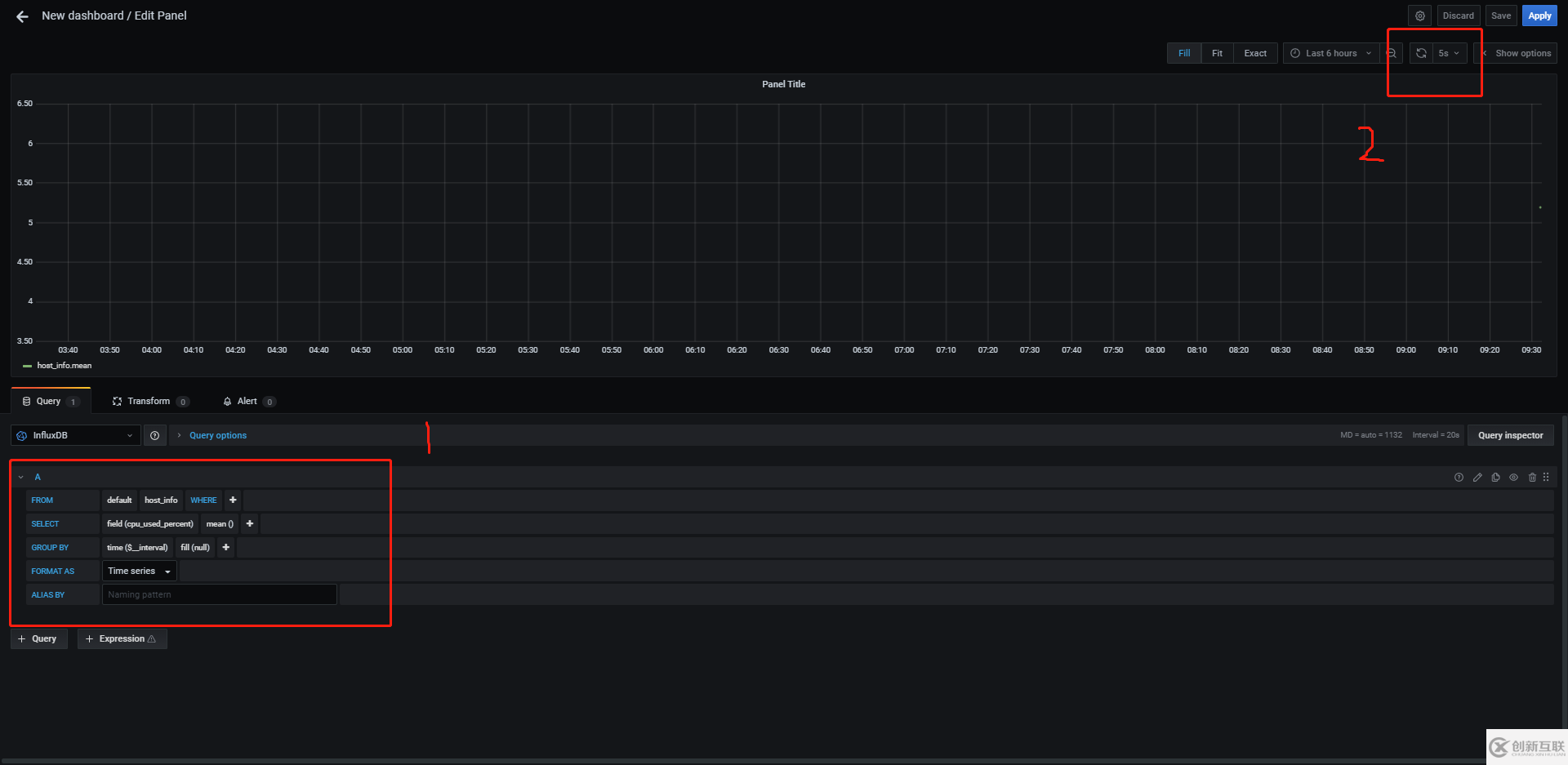 如何配置go+grafana+influxdb
