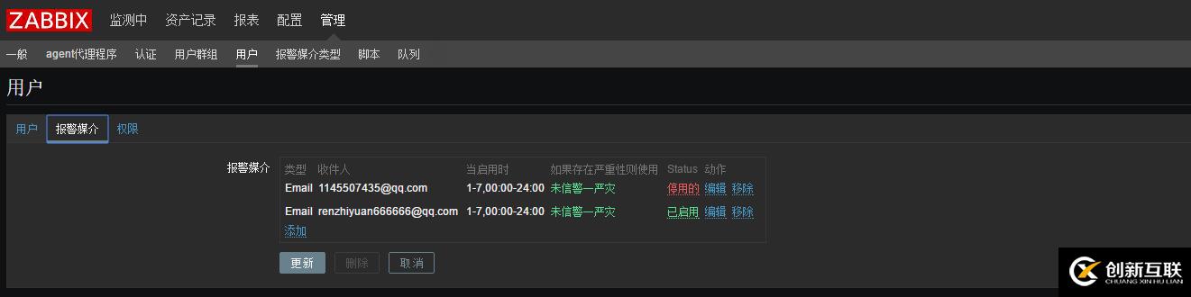 zabbix3.x邮件报警简单笔记！