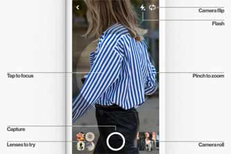 Pinterest的镜头增加Snapchat的外观和风格时尚感