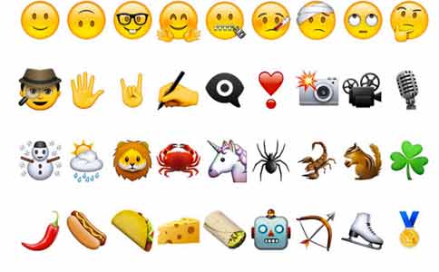 惊讶的emojis历史